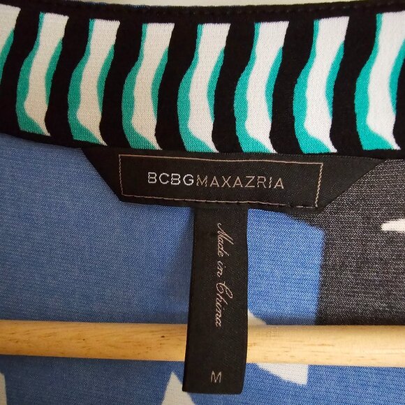 BCBG Wrap Dress Ocean Colours - Picture 1 of 6